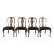 Smith & Watson Georgian Carved Mahogany Dining Chairs, Set of Four For Sale