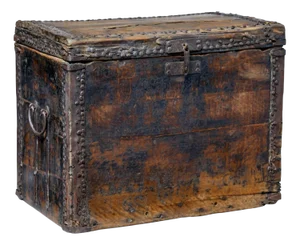 18th Century Chinese Hard Wood Coffer Chest, 1790s