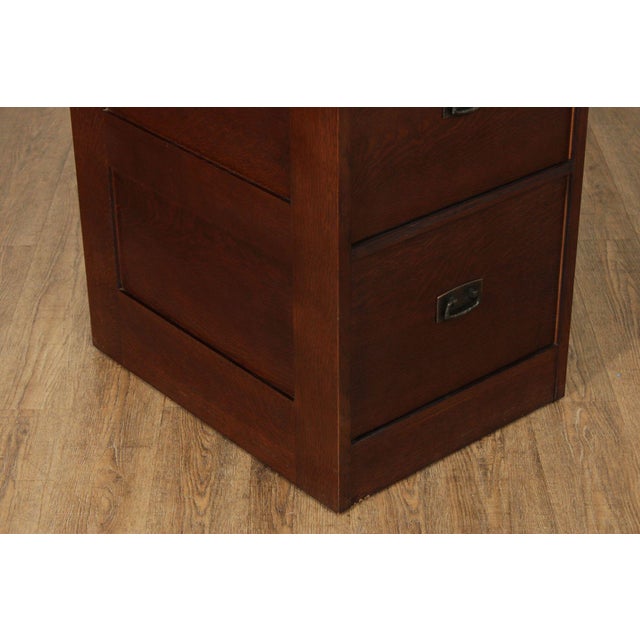 Stickley Mission Collection Oak Four Drawer File Cabinet For Sale - Image 12 of 12