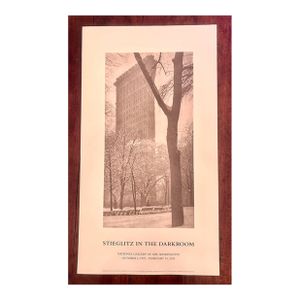 Vintage Alfred Stieglitz “The Flat-Iron” From Stiegliz in the Darkroom National Gallery of Art, Washington Exhibition Poster