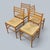 Vintage Italian Bamboo & Oak Dining Table with Beech & Rattan Chairs, 1970s, Set of 5 For Sale - Image 8 of 9