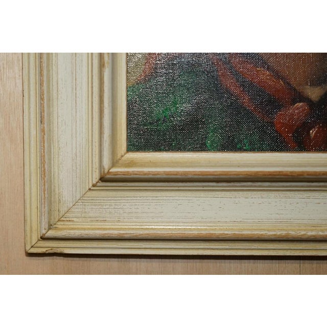 Janson, Young Boy Smoking, 1930, Oil on Canvas, Framed For Sale - Image 3 of 16