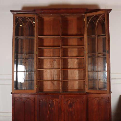 Early 19th Century English Gothic Country House Bookcase For Sale - Image 12 of 16