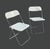 Iconic pair of "Plia" folding chairs, designed by Giancarlo Piretti for Anonima Castelli, Italy, 1970s. Featuring a...