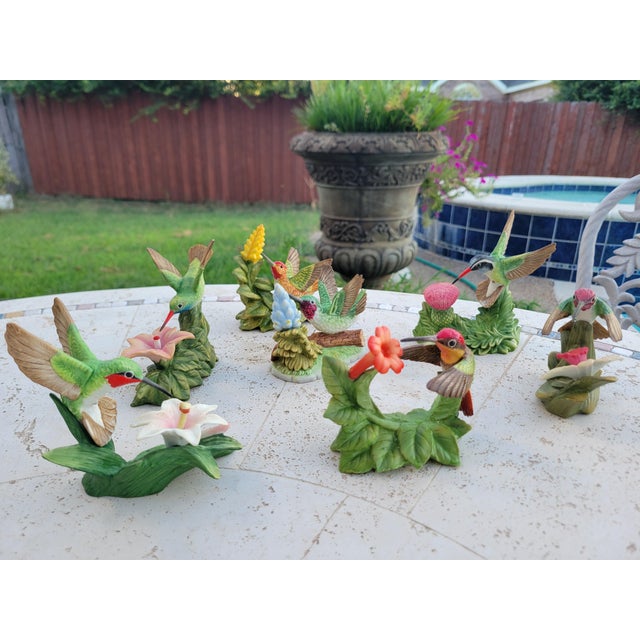 Bronson Collectibles - Hummingbird Collection of Seven For Sale - Image 9 of 12