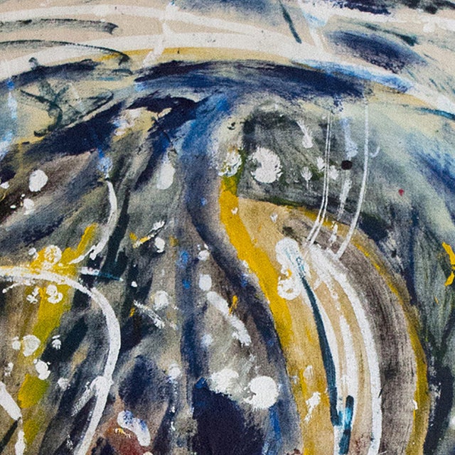 Signature of the Soul — Abstract Expressionist Painting, Acrylics on Unstretched Canvas, 35 × 35 In For Sale - Image 4 of 7