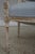 Blue French Louis XVI Style Blue & White Oval Back Settee For Sale - Image 8 of 18