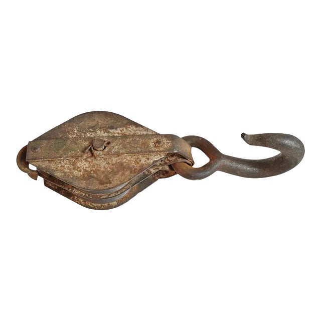 Antique Iron Pulley For Sale