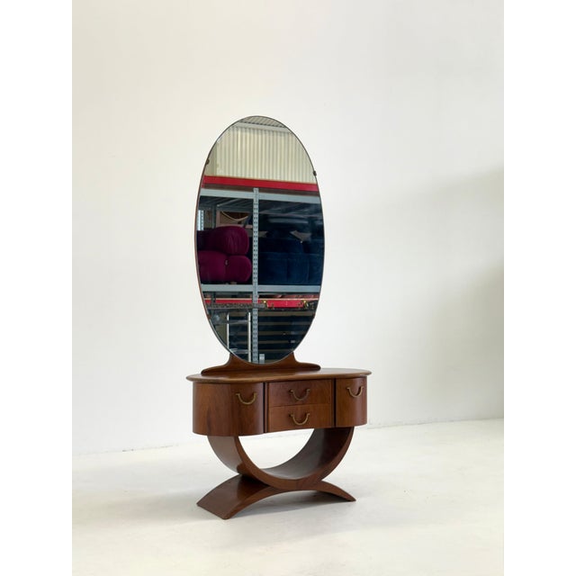 Wood Art Deco Dressing Table by AA Patijn for Zijlstra Joure, 1930s For Sale - Image 7 of 14