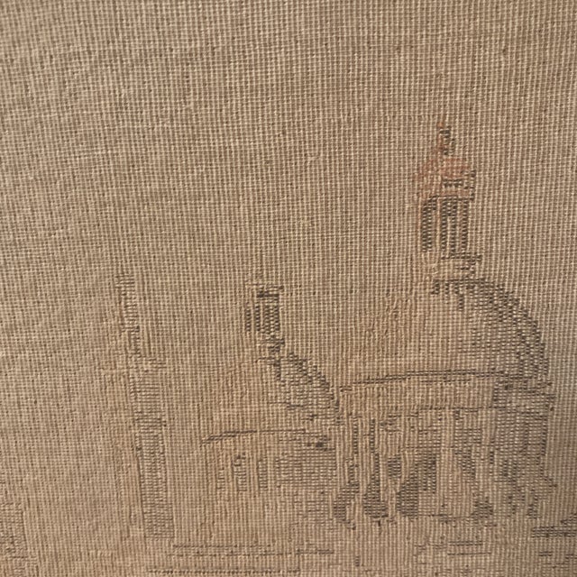 Mid 20th Century Venetian Gondola Tapestry in Ornate Gold Gilt Wood Frame For Sale - Image 9 of 12