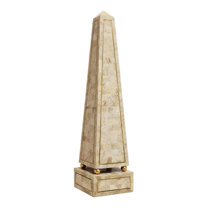 1970s Maitland Smith Tessellated Marble Large Obelisk