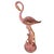 Rare Hawaiian Pottery Modernist pink and gold long-legged flamingo ceramic figurine by Found Memories in Kailua-Kona,...