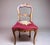 French Provincial 1940-1950’s French Provincial / Country French Carved Needlepoint Mahogany Dining Chair For Sale - Image 3 of 4