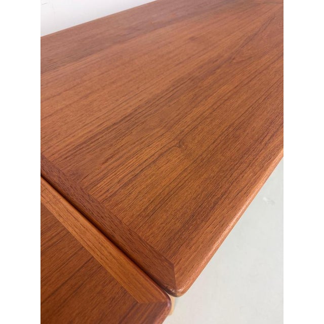 Oak and Teak AT-312 Extendable Dining Table attributed to Hans J. Wegner for A. Tuck, Denmark, 1950 For Sale - Image 6 of 11