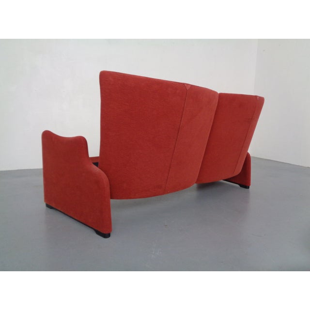 Vintage Two-Seater Palmaria Sofa by Vico Magistretti for Cassina, 1980s For Sale - Image 11 of 16