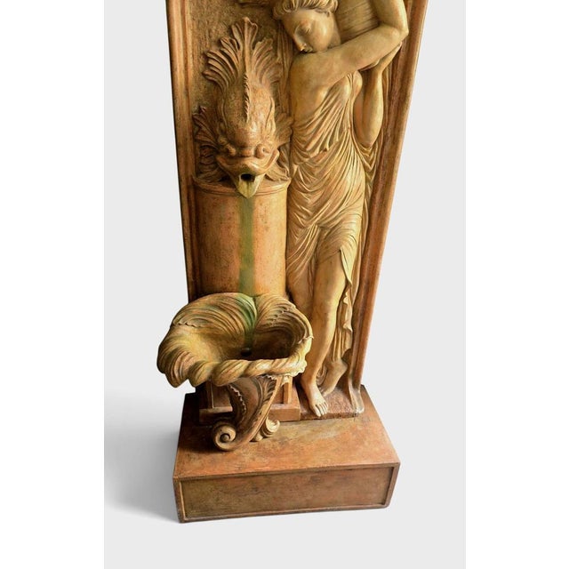 Vintage Art Deco Terracotta Garden Fountain by Ezio Ceccar, 1920 For Sale - Image 11 of 16