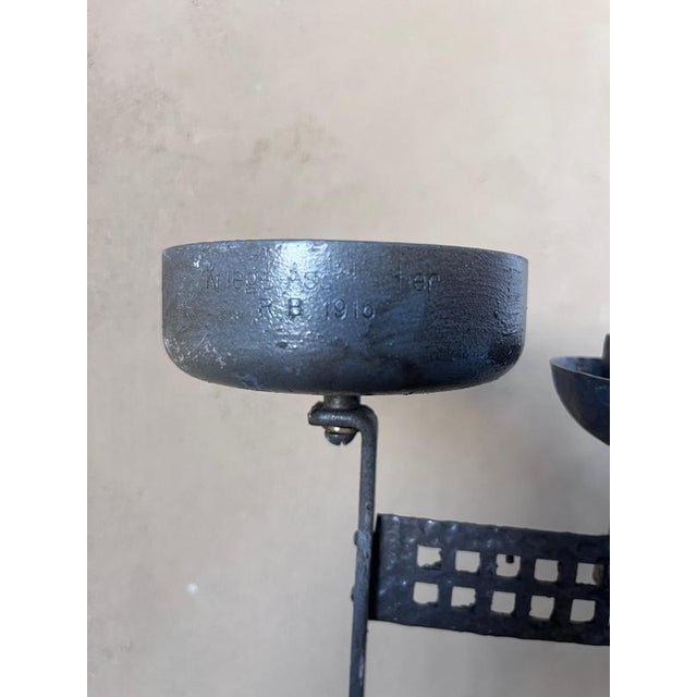 Arts and Crafts German Wrought-Iron Smoking Stand, 1916 For Sale - Image 3 of 10