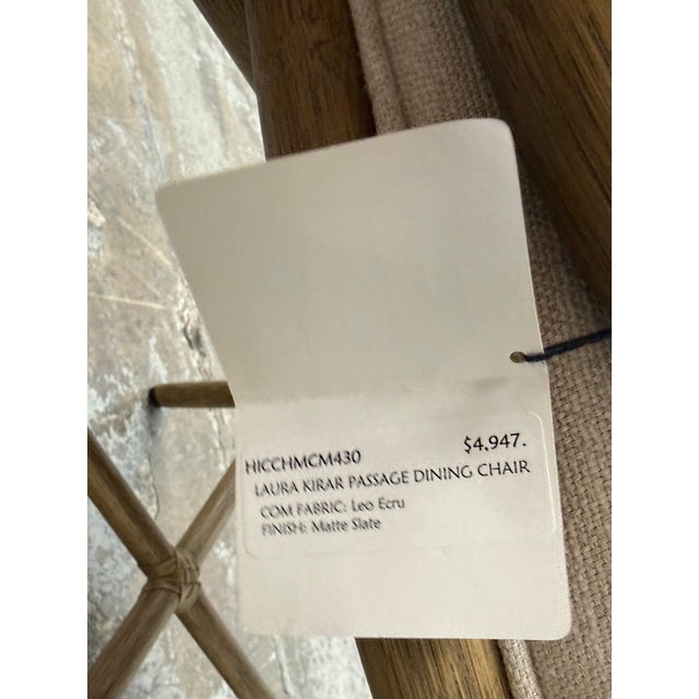 Laura Kilar for McGuire Passage Cane Back Side Chair For Sale - Image 10 of 12