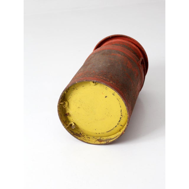 Vintage Farmhouse Red Milk Can For Sale - Image 16 of 17