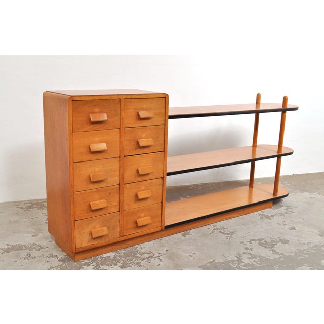 Vintage Room Divider in Beech, 1950s For Sale - Image 4 of 13