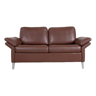Brown Leather 3300 Two-Seater Sofa from Rolf Benz For Sale