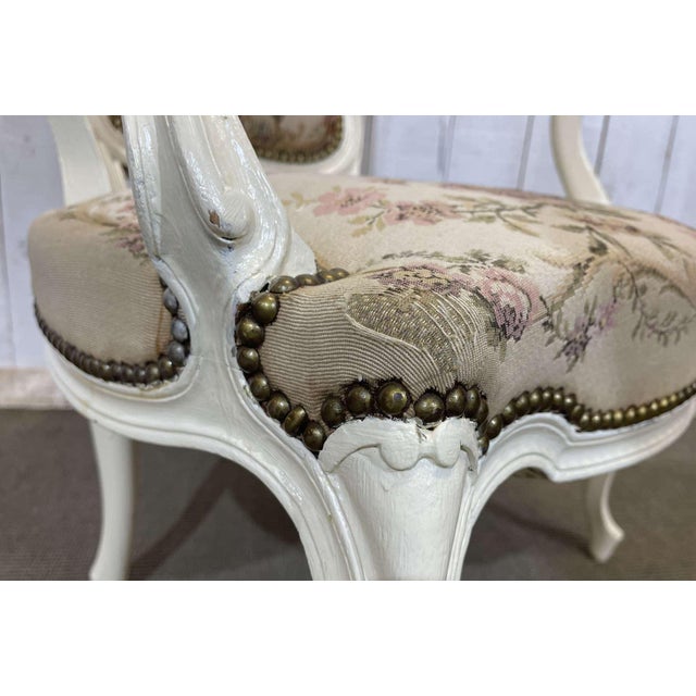 Louis XV Style Cabriolet Armchair, 1970s For Sale - Image 6 of 11