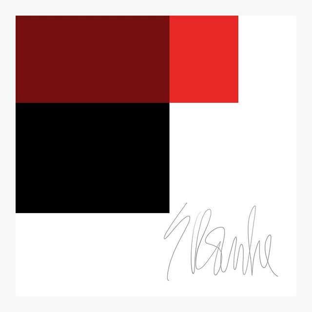 Not Yet Made - Made To Order The Interaction of Red and Black Fine Art Print 45" X 55" by Liz Roache For Sale - Image 5 of 5