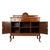 Early 20th Century English Edwardian Oak Sideboard Buffet Server Carved Sunflower Motif Cabinet For Sale - Image 17 of 18