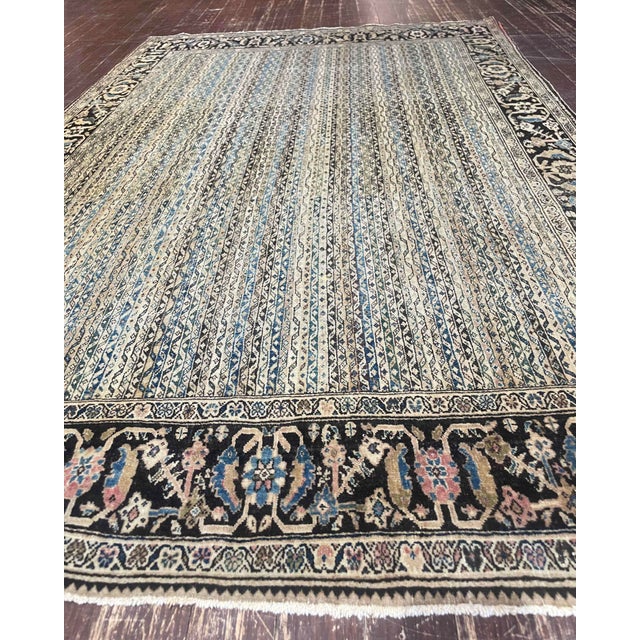 This very fine antique Persian Sarouk Feraghan rug, measuring approximately 3'4" x 5'1" and dating to prior to 1880, is an...