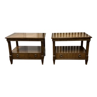 Baker Furniture French Regency Nightstands, a Pair For Sale