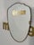 Vintage Italian Wave Brass Wall Mirror 1960s For Sale In Los Angeles - Image 6 of 7