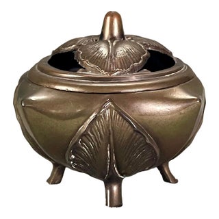 Early 20th Century Botanical Style Incense Holder For Sale