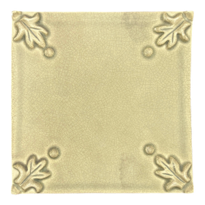 Croix Du Roi Green Crackled Decorative Ceramic Tile