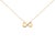 Designed as an eternal whisper of devotion, this pendant traces the infinity sign through two open hearts, their polished...