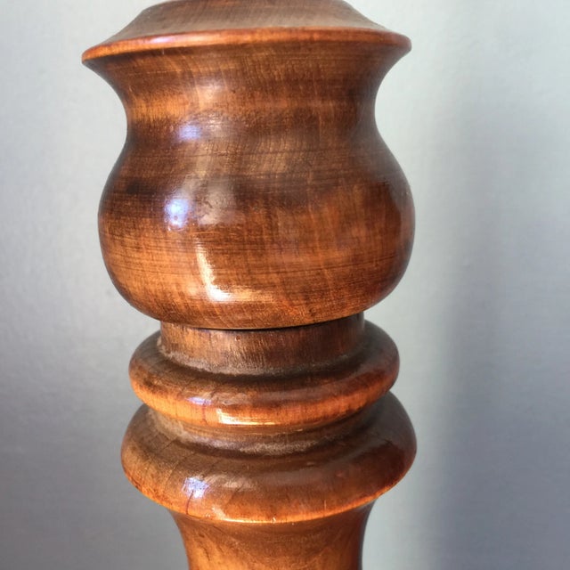 1970s 1970s Wooden Salt & Pepper Shakers For Sale - Image 5 of 6