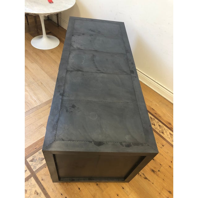 Restoration Hardware La Salle Metal-Wrapped Desk | Chairish