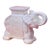 Late 20th Century Single White Elephant Garden Seat For Sale