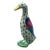 Vintage Herend Green Fishnet Little Goose Figurine For Sale