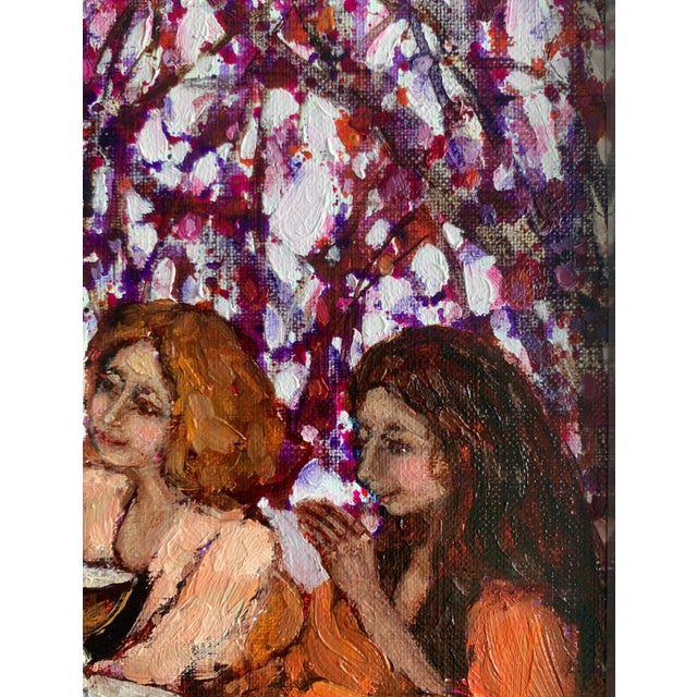 Martta Weg, Meeting After Years, Oil on Canvas, 2022 For Sale - Image 6 of 7