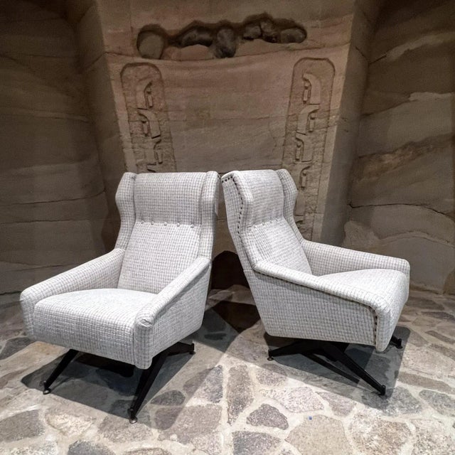 1960s Nello Pini for Novarredo Lounge Chairs Milan Italy For Sale In San Diego - Image 6 of 10