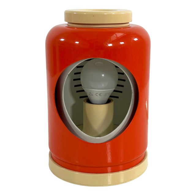 Orange Eclipse Table Lamp by Goffredo Reggiani for Reggiani, 1960s For Sale