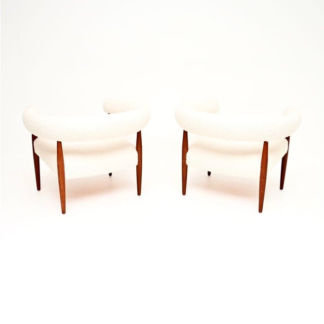 Vintage Danish Ring Chairs by Nanna Ditzel for Kolds Savvaerk, 1950, Set of 2 For Sale - Image 6 of 11