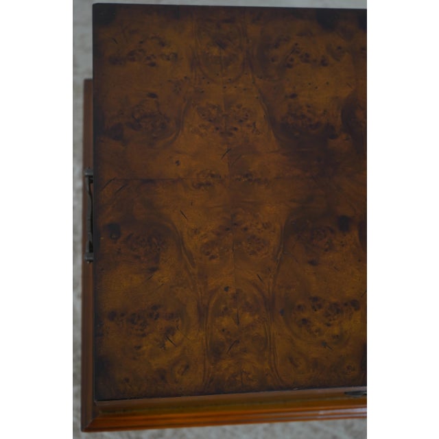 Burl Wood Lidded Box on Stand For Sale - Image 15 of 16