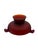 Art Deco 1930s Depression Period Red Frosted Glass Footed Ashtray For Sale - Image 3 of 8