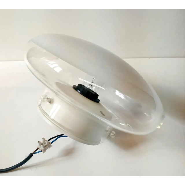 1970s Large Glass Wall Light by Leucos, Murano, 1970s For Sale - Image 5 of 9