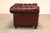 Chesterfield Style Pair of Oxford Red Leather Club Chairs For Sale - Image 13 of 16