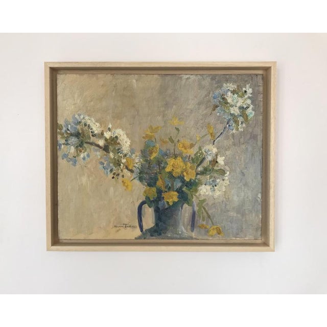 1920s Maurice Testard, Bouquet, 1920, Oil on Canvas For Sale - Image 5 of 6