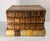 We are selling this great decorative French Tantalus bar set. This set is made to look like a stack of old leather bound...
