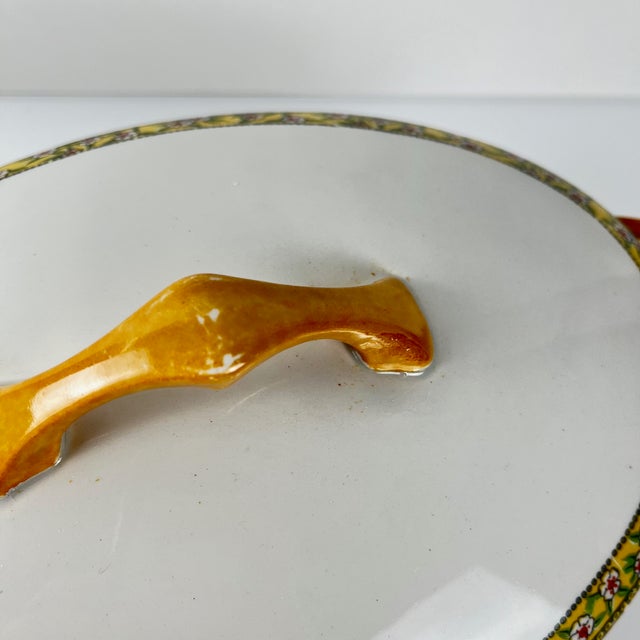 Earthenware Yvonne Soup Tureen from Orchies, Early 20th Century For Sale - Image 9 of 12