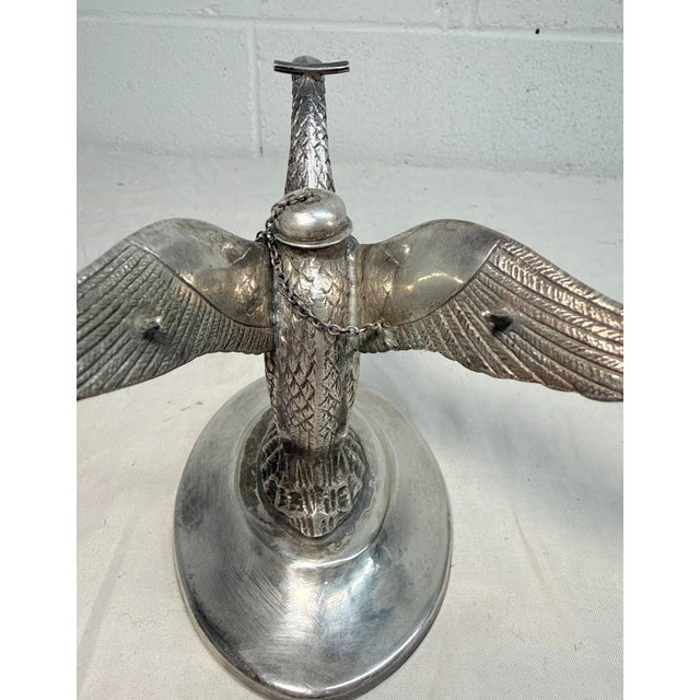 Antique Silverplate Swan Bird Brandy Glass Warmer Table Top Oil Lamp Heater For Sale In New York - Image 6 of 12